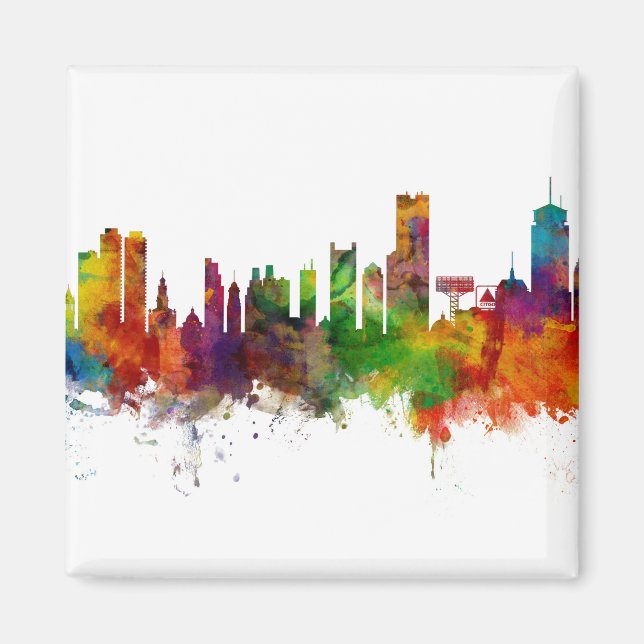 Boston Massachusetts Skyline Magnet (Vorne)