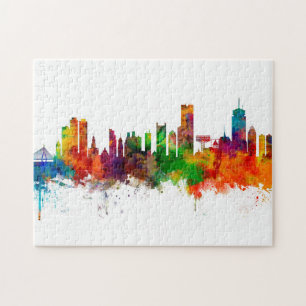 Boston Massachusetts Skyline Puzzle