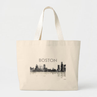 BOSTON MASSACHUSETTS SKYLINE - riesige Jumbo Stoffbeutel