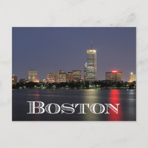 Boston Massachusetts Skyline - USA Postkarte