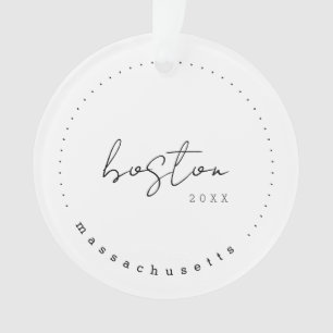 Boston, Massachusetts Travel United Staaten Simple Ornament