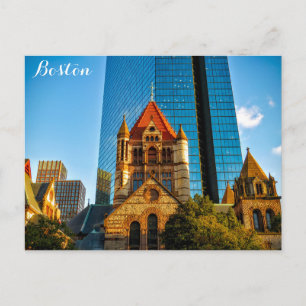 Boston Massachusetts Trinity Church Copley Square Postkarte