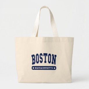 Boston Massachusetts Uni Style to Shirts Jumbo Stoffbeutel