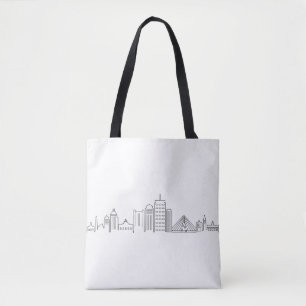 BOSTON Massachusetts USA City Skyline Silhouette