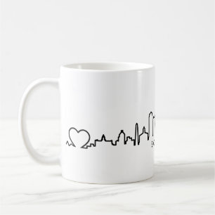 BOSTON Massachusetts USA City Skyline Silhouette Kaffeetasse