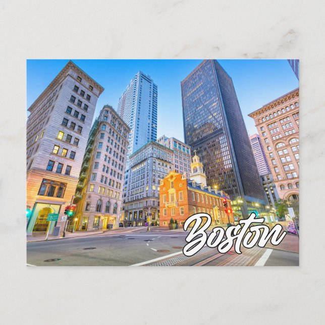 Boston, Massachusetts, USA Postkarte (Vorderseite)