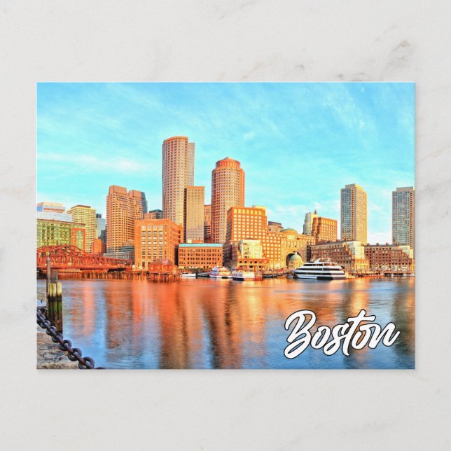 Boston, Massachusetts, USA Postkarte (Vorderseite)