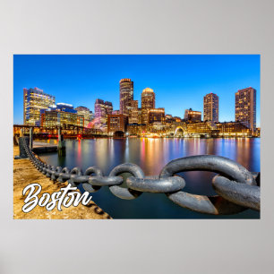 Boston, Massachusetts, Vereinigte Staaten Poster