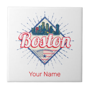 Boston Massachusetts Vereinigte Staaten Vintage US Fliese