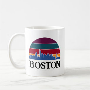 Boston Massachusetts Vintag Cityscape Kaffeetasse