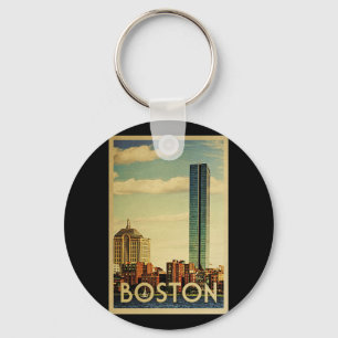 Boston Massachusetts Vintage Reise Schlüsselanhänger