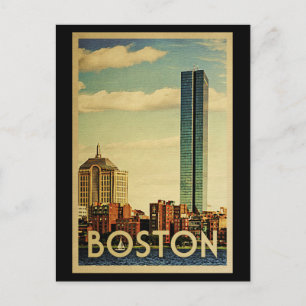 Boston Massachusetts Vintage Travel Postkarte