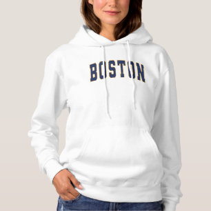 Boston Massachusetts Vintage Uni Style Hoodie