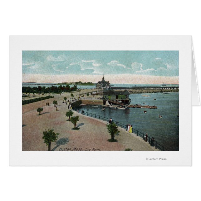 Boston, MassachusettsAllgemeine Sicht auf die Stad (Vorderseite (Horizontal))