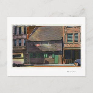 Boston, MassachusettsAnsicht von Paul Revere House Postkarte