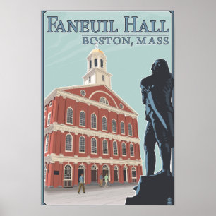Boston, MassachusettsFaneuil Hall View Poster