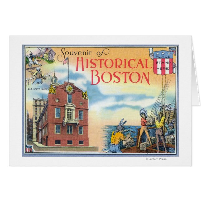 Boston, MassachusettsHistorische Szenen in Boston (Vorderseite (Horizontal))