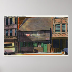 Boston, MassachusettsView von Paul Revere-Haus Poster