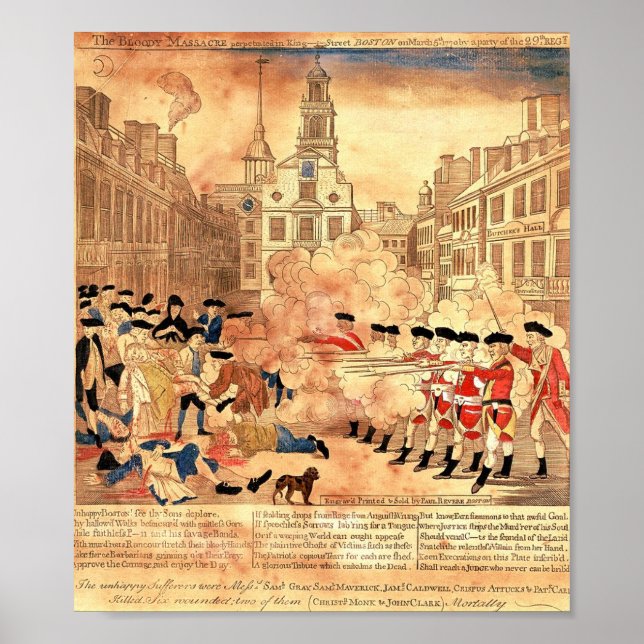 Boston Massacre Poster (Vorne)