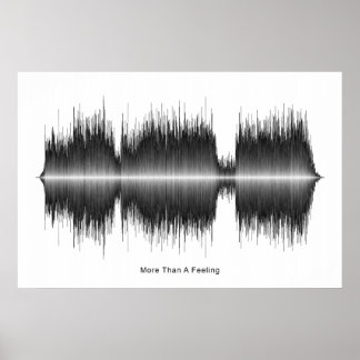 Boston mehr als ein Gefühl Soundwave Art Poster