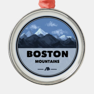 Boston Mountains Arkansas Camping Ornament Aus Metall