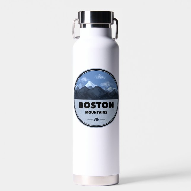 Boston Mountains Arkansas Camping Trinkflasche (Vorne)