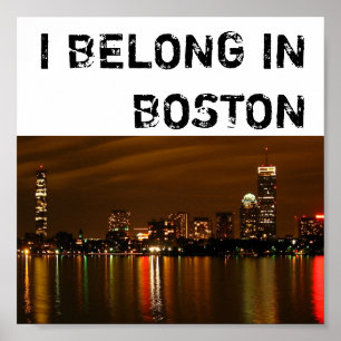 Boston_night, ICH GEHABE IN BOSTON Poster