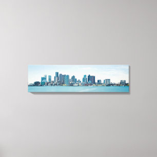 Boston Panorama Skyline Hafen Aussicht Canvas Prin Leinwanddruck