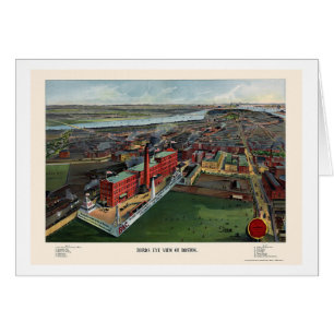 Boston, panoramische Karte MAs - 1902