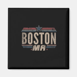 Boston - Patriotische USA 4. Juli Amerikanische Fl Magnet