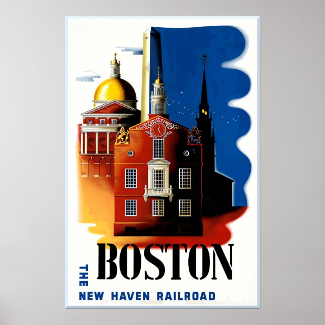 Boston-Plakat  Poster (Vorne)