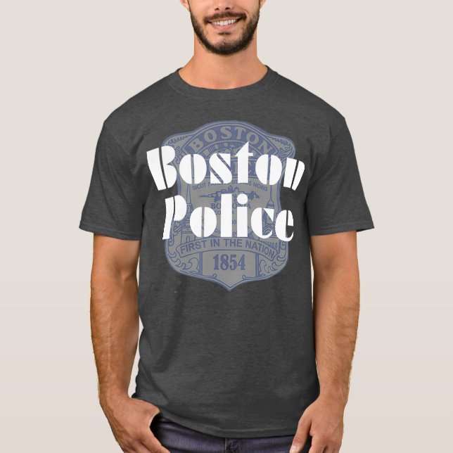 Boston Police Vintag BPD T-Shirt (Vorderseite)