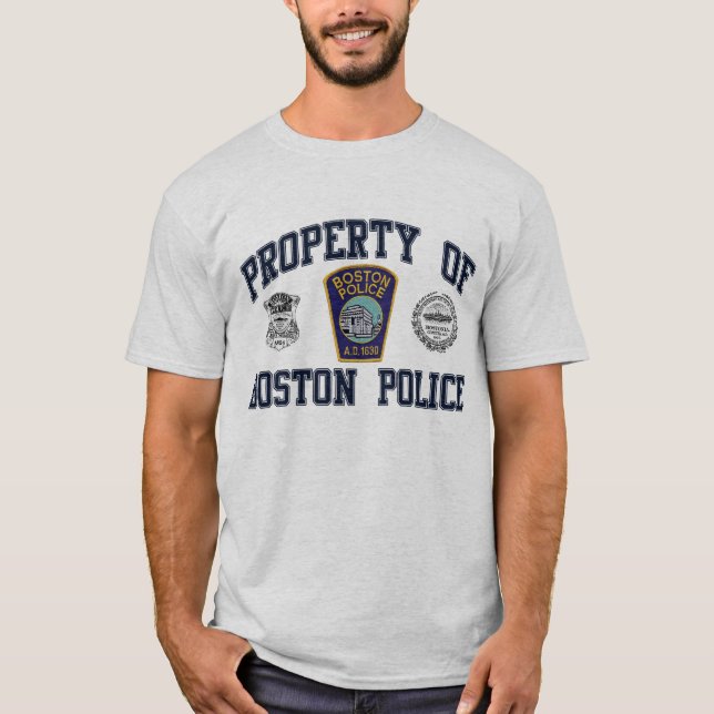 Boston-Polizei T-Shirt (Vorderseite)