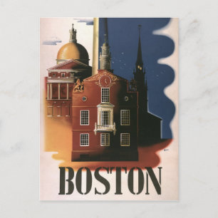 Boston Postkarte
