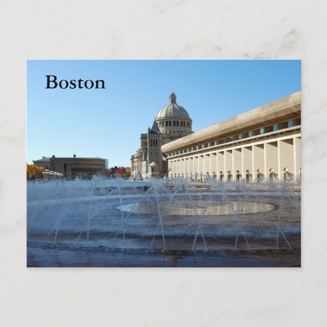 Boston Postkarte (Vorderseite)