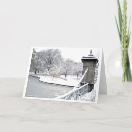 Boston Public Garden Feiertagskarte