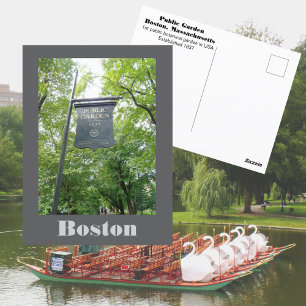 Boston Public Garden Massachusetts Reise Postkarte