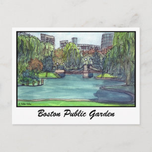 Boston Public Garden Postkarte