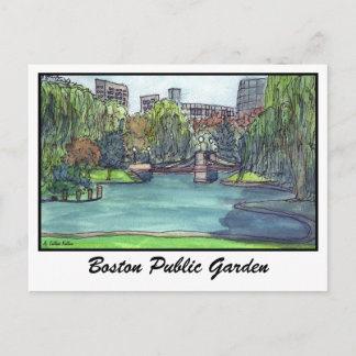 Boston Public Garden Postkarte
