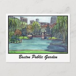Boston Public Garden Postkarte