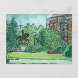 Boston Public Garden Postkarte