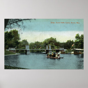Boston Public Garden View the Bridge Poster