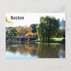 Boston Public Gardens, Massachusetts Postkarte
