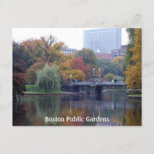 Boston Public Gardens Postkarte