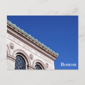 Boston Public Library Postcard Postkarte