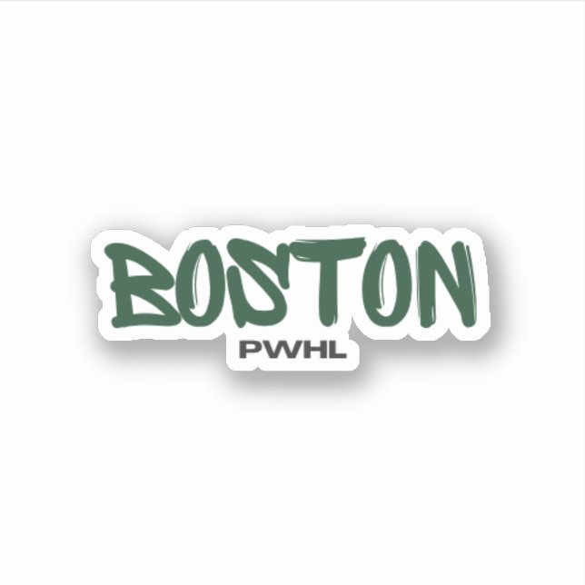 Boston PWHL Women's Hockey Aufkleber (Vorderseite)