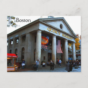 Boston Quincy Market Postkarte