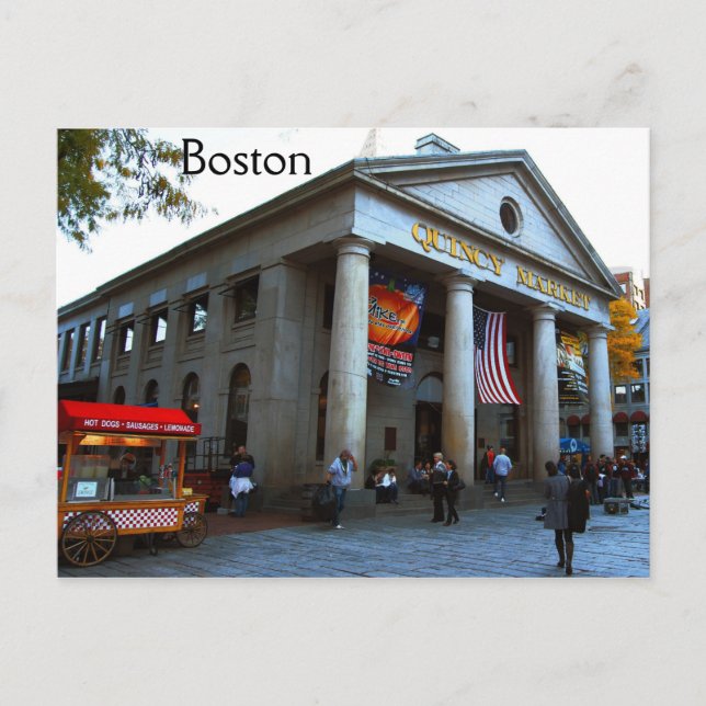 Boston Quincy Market Postkarte (Vorderseite)