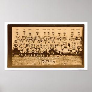 Boston Red Sox Baseball 1913 Poster