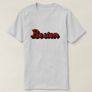 Boston Red und Black T-Shirt